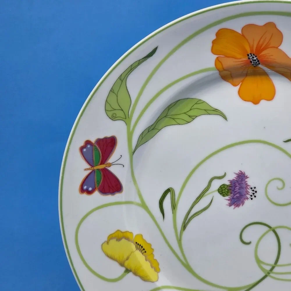 Denby Alice Fine China Portugal Dinner Plates 10 3/8